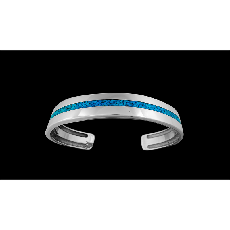 Single Line Cuff Bracelet - Mainland Silver