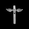 Large Winged Cross Pendant