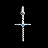 Spiral Design Cross Pendant