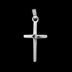 Spiral Design Cross Pendant