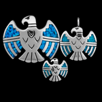 Navajo inspired Thunderbird Pendant, 925 Sterling Thunderbird pendant, Native American Jewelry, Southwestern