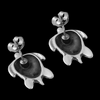 Sea Turtle Stud Earrings - Mainland Silver