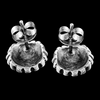 Solemn Sun Stud Earrings - Mainland Silver