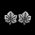 Maple Leaf Stud Earrings - Mainland Silver