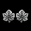 Maple Leaf Stud Earrings - Mainland Silver