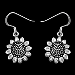 Sunflower Earrings - Mainland Silver