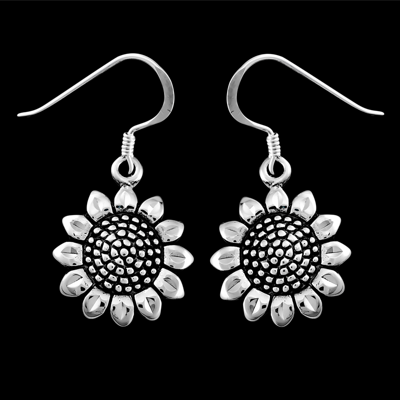 Sunflower Earrings - Mainland Silver
