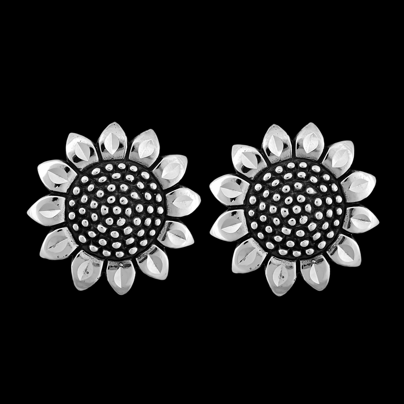 Sunflower Earrings - Mainland Silver