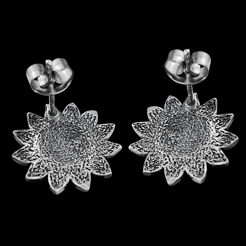 Sunflower Earrings - Mainland Silver