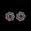 Rose Stud Earrings - Mainland Silver