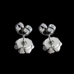 Rose Stud Earrings - Mainland Silver