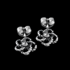 Rope Flower Stud Earrings - Mainland Silver