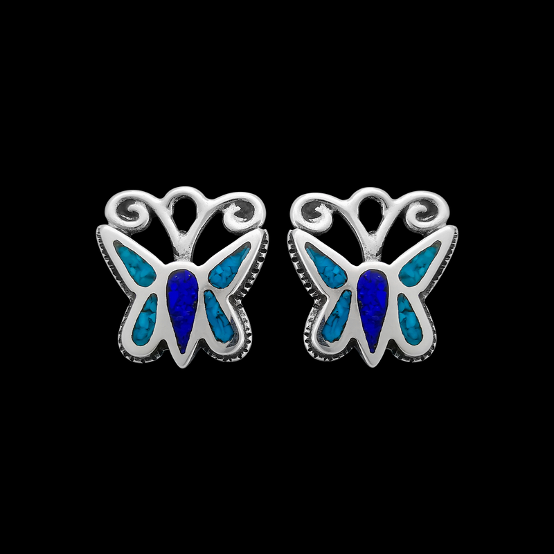 ER143 Simple Butterfly Stud Earrings