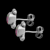 ER15 Oval Stud Earrings with Accents