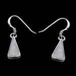 Triangular Dangle Earrings - Mainland Silver