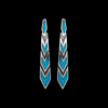 ER240 Large Chevron Dangle Earrings