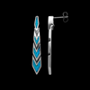 ER240 Large Chevron Dangle Earrings