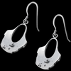 Segmented Collar Dangle Earrings - Mainland Silver
