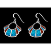 Segmented Collar Dangle Earrings - Mainland Silver