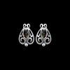 ER259 Damask Teardrop Stud Earrings