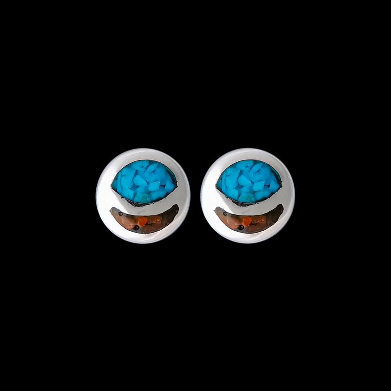 ER303 Crescent Moon Stud Earrings