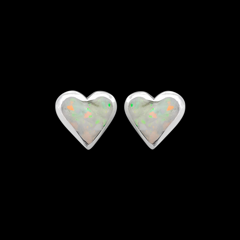 ER317 Simple Heart Stud Earrings