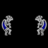 Kokopelli Stud Earrings - Mainland Silver
