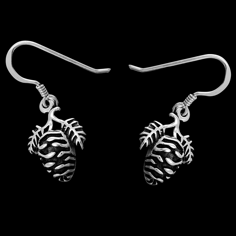 Pine Cone Earrings - Mainland Silver