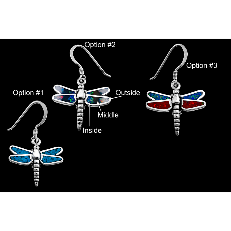 Dangle Dragonfly Earrings - Mainland Silver