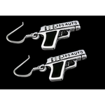 Semi-Automatic Gun Dangle Earrings