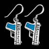 Semi-Automatic Gun Dangle Earrings