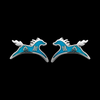 ER483 Native American Spirit Horse Earrings