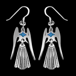 Swallow Dangle Earrings - Mainland Silver