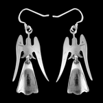 Swallow Dangle Earrings - Mainland Silver