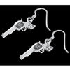 Six Shot Revolver Earrings - Mainland Silver