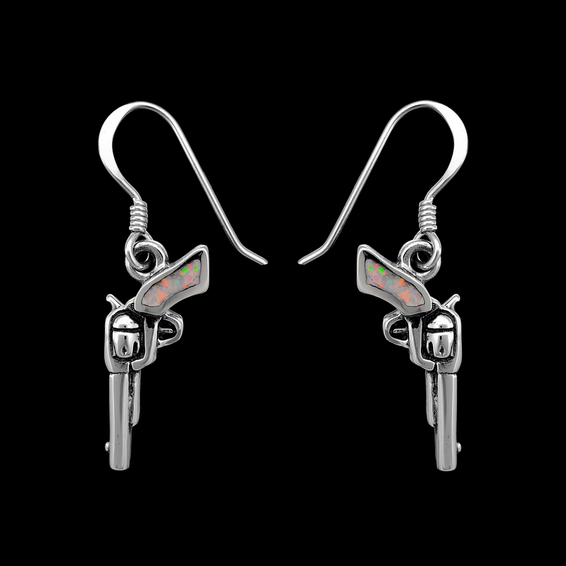 ER51 Six Shot Revolver Earrings