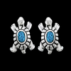 Turtle Stud Earrings - Mainland Silver