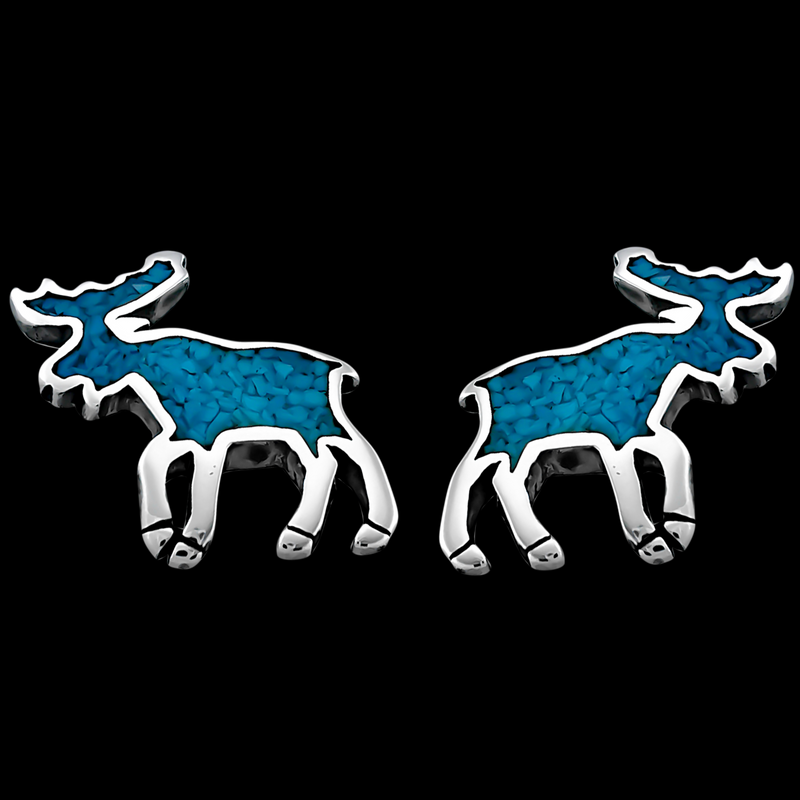 Moose Stud Earrings - Mainland Silver
