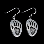 Dangle Paw Earrings - Mainland Silver