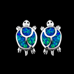 Turtle Stud Earrings - Mainland Silver