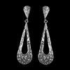 Abstract Double Teardrop Stud Earrings - Mainland Silver