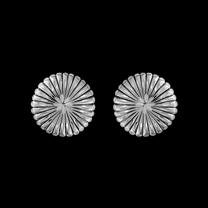Daisy Stud Earrings - Mainland Silver