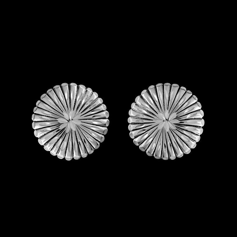 Daisy Stud Earrings - Mainland Silver