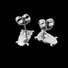 Small Owl Stud Earrings - Mainland Silver