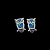 Small Owl Stud Earrings - Mainland Silver