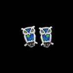 Small Owl Stud Earrings - Mainland Silver
