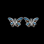 Butterfly Stud Earrings - Mainland Silver
