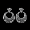 Circular Seashell Stud Earrings - Mainland Silver