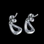 Teardrop Stud Earrings - Mainland Silver