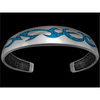 Customizable Sterling Silver Tribal cuff Bracelet, Birthstone Bracelets, Barbed Wire Jewelry, Tribal Bracelet, Navajo Jewelry